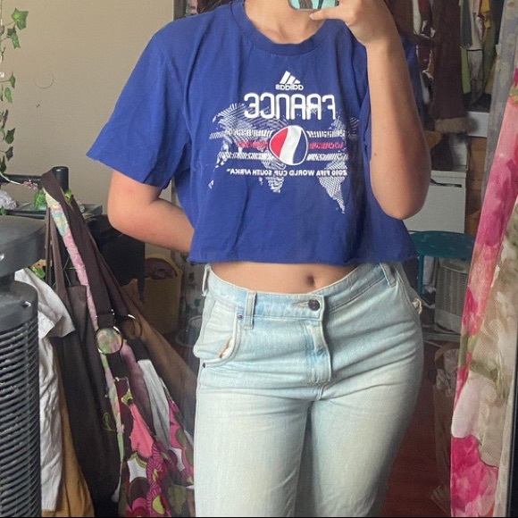 Cropped 2010 fifa World Cup France t-shirt - Picture 2 of 3